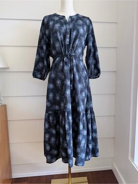 Barbour Pippa Dress size US 8 Tiered Cotton Heritage